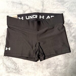 Under armor mid rise compression shorts